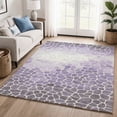 thumbnail image 1 of Addison Rugs Mayfield Premium Machine Washable Transitional Geometric Purple Rectangle Rug, 5' x 7'6", 1 of 6