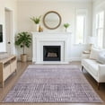 thumbnail image 1 of Addison Rugs Mayfield Premium Machine Washable Transitional Geometric Purple Rectangle Rug, 8' x 10', 1 of 7