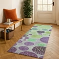thumbnail image 1 of Addison Rugs Mayfield Premium Machine Washable Transitional Geometric Purple Runner Rug, 2'3" x 7'6", 1 of 6