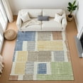 thumbnail image 1 of Addison Rugs Mayfield Premium Machine Washable Transitional Geometric Putty Rectangle Rug, 3' x 5', 1 of 7