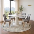 thumbnail image 1 of Addison Rugs Mayfield Premium Machine Washable Transitional Geometric Putty Round Rug, 8' x 8', 1 of 6