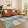 thumbnail image 1 of Addison Rugs Mayfield Premium Machine Washable Transitional Geometric Sage Rectangle Rug, 2'6" x 3'10", 1 of 7