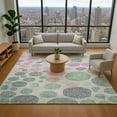 thumbnail image 1 of Addison Rugs Mayfield Premium Machine Washable Transitional Geometric Sage Rectangle Rug, 3' x 5', 1 of 7