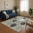 thumbnail image 1 of Addison Rugs Mayfield Premium Machine Washable Transitional Geometric Sage Rectangle Rug, 5' x 7'6", 1 of 7