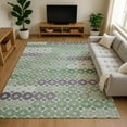 thumbnail image 1 of Addison Rugs Mayfield Premium Machine Washable Transitional Geometric Sage Rectangle Rug, 9' x 12', 1 of 7