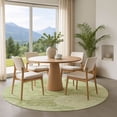 thumbnail image 1 of Addison Rugs Mayfield Premium Machine Washable Transitional Geometric Sage Round Rug, 8' x 8', 1 of 6