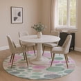 thumbnail image 1 of Addison Rugs Mayfield Premium Machine Washable Transitional Geometric Sage Round Rug, 8' x 8', 1 of 6