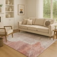 thumbnail image 1 of Addison Rugs Mayfield Premium Machine Washable Transitional Geometric Salmon Rectangle Rug, 10' x 14', 1 of 7