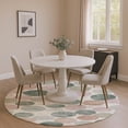 thumbnail image 1 of Addison Rugs Mayfield Premium Machine Washable Transitional Geometric Salmon Round Rug, 8' x 8', 1 of 6