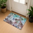 thumbnail image 1 of Addison Rugs Mayfield Premium Machine Washable Transitional Geometric Silver Rectangle Rug, 1'8" x 2'6", 1 of 6