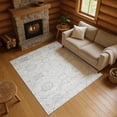 thumbnail image 1 of Addison Rugs Mayfield Premium Machine Washable Transitional Geometric Silver Rectangle Rug, 2'6" x 3'10", 1 of 7