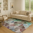 thumbnail image 1 of Addison Rugs Mayfield Premium Machine Washable Transitional Geometric Silver Rectangle Rug, 3' x 5', 1 of 7
