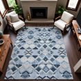thumbnail image 1 of Addison Rugs Mayfield Premium Machine Washable Transitional Geometric Sky Rectangle Rug, 9' x 12', 1 of 6