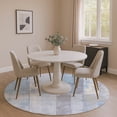 thumbnail image 1 of Addison Rugs Mayfield Premium Machine Washable Transitional Geometric Sky Round Rug, 8' x 8', 1 of 6