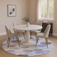 thumbnail image 1 of Addison Rugs Mayfield Premium Machine Washable Transitional Geometric Sky Round Rug, 8' x 8', 1 of 4