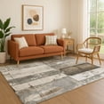 thumbnail image 1 of Addison Rugs Mayfield Premium Machine Washable Transitional Geometric Taupe Rectangle Rug, 2'6" x 3'10", 1 of 7
