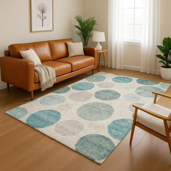 Addison Rugs Mayfield Premium Machine Washable Transitional Geometric Teal Rectangle Rug, 10' X 14' Machine Washable Transitional Geometric Teal Oversized Sherpa Throw Blanket