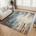 thumbnail image 1 of Addison Rugs Mayfield Premium Machine Washable Transitional Geometric Teal Rectangle Rug, 10' x 14', 1 of 6