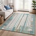 thumbnail image 1 of Addison Rugs Mayfield Premium Machine Washable Transitional Geometric Teal Rectangle Rug, 10' x 14', 1 of 6