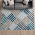 thumbnail image 1 of Addison Rugs Mayfield Premium Machine Washable Transitional Geometric Teal Rectangle Rug, 10' x 14', 1 of 6