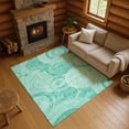thumbnail image 1 of Addison Rugs Mayfield Premium Machine Washable Transitional Geometric Teal Rectangle Rug, 10' x 14', 1 of 7
