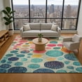 thumbnail image 1 of Addison Rugs Mayfield Premium Machine Washable Transitional Geometric Teal Rectangle Rug, 3' x 5', 1 of 7
