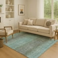 thumbnail image 1 of Addison Rugs Mayfield Premium Machine Washable Transitional Geometric Teal Rectangle Rug, 9' x 12', 1 of 7