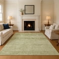 thumbnail image 1 of Addison Rugs Mayfield Premium Machine Washable Transitional Global Aloe Rectangle Rug, 5' X 7'6" Machine Washable Transitional Global Aloe Oversized Sherpa Throw Blanket, 1 of 7