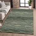 thumbnail image 1 of Addison Rugs Mayfield Premium Machine Washable Transitional Gradient Aloe Rectangle Rug, 9' X 12' Machine Washable Transitional Gradient Aloe Oversized Sherpa Throw Blanket, 1 of 6