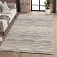 thumbnail image 1 of Addison Rugs Mayfield Premium Machine Washable Transitional Gradient Beige Rectangle Rug, 3' X 5' Machine Washable Transitional Gradient Beige Oversized Sherpa Throw Blanket, 1 of 6