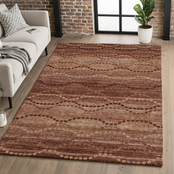 Addison Rugs Mayfield Premium Machine Washable Transitional Gradient Paprika Rectangle Rug, 3' X 5' Machine Washable Transitional Gradient Paprika Oversized Sherpa Throw Blanket