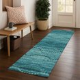 thumbnail image 1 of Addison Rugs Mayfield Premium Machine Washable Transitional Gradient Turquoise Runner Rug, 2'3" x 7'6", 1 of 6