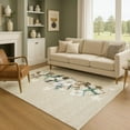 thumbnail image 1 of Addison Rugs Mayfield Premium Machine Washable Transitional Holiday Beige Rectangle Rug, 3' x 5', 1 of 7