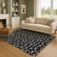 thumbnail image 1 of Addison Rugs Mayfield Premium Machine Washable Transitional Holiday Black Rectangle Rug, 9' x 12', 1 of 7
