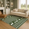 thumbnail image 1 of Addison Rugs Mayfield Premium Machine Washable Transitional Holiday Cactus Rectangle Rug, 3' x 5', 1 of 7