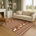 thumbnail image 1 of Addison Rugs Mayfield Premium Machine Washable Transitional Holiday Fern Rectangle Rug, 10' x 14', 1 of 7
