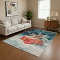 thumbnail image 1 of Addison Rugs Mayfield Premium Machine Washable Transitional Holiday Gift Blue Rectangle Rug, 10' x 14', 1 of 7