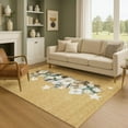 thumbnail image 1 of Addison Rugs Mayfield Premium Machine Washable Transitional Holiday Gold Rectangle Rug, 3' x 5', 1 of 7