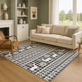 thumbnail image 1 of Addison Rugs Mayfield Premium Machine Washable Transitional Holiday Gray Rectangle Rug, 9' x 12', 1 of 7