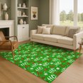 thumbnail image 1 of Addison Rugs Mayfield Premium Machine Washable Transitional Holiday Green Rectangle Rug, 3' x 5', 1 of 7