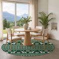 thumbnail image 1 of Addison Rugs Mayfield Premium Machine Washable Transitional Holiday Green Round Rug, 8' x 8', 1 of 6