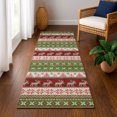 thumbnail image 1 of Addison Rugs Mayfield Premium Machine Washable Transitional Holiday Green Runner Rug, 2'3" x 7'6", 1 of 6
