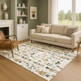 thumbnail image 1 of Addison Rugs Mayfield Premium Machine Washable Transitional Holiday Ivory Rectangle Rug, 9' x 12', 1 of 7
