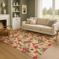 thumbnail image 1 of Addison Rugs Mayfield Premium Machine Washable Transitional Holiday Nutcracker Gold Rectangle Rug, 9' x 12', 1 of 7