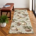 thumbnail image 1 of Addison Rugs Mayfield Premium Machine Washable Transitional Holiday Ornament Beige Runner Rug, 2'3" x 7'6", 1 of 6