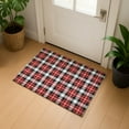 thumbnail image 1 of Addison Rugs Mayfield Premium Machine Washable Transitional Holiday Plaid Black Rectangle Rug, 1'8" x 2'6", 1 of 6