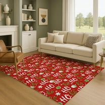 Addison Rugs Mayfield Premium Machine Washable Transitional Holiday Red Rectangle Rug, 10' x 14'