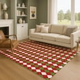 thumbnail image 1 of Addison Rugs Mayfield Premium Machine Washable Transitional Holiday Red Rectangle Rug, 5' x 7'6", 1 of 7