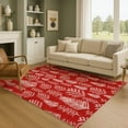 thumbnail image 1 of Addison Rugs Mayfield Premium Machine Washable Transitional Holiday Red Rectangle Rug, 8' x 10', 1 of 7