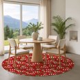 thumbnail image 1 of Addison Rugs Mayfield Premium Machine Washable Transitional Holiday Red Round Rug, 8' x 8', 1 of 6